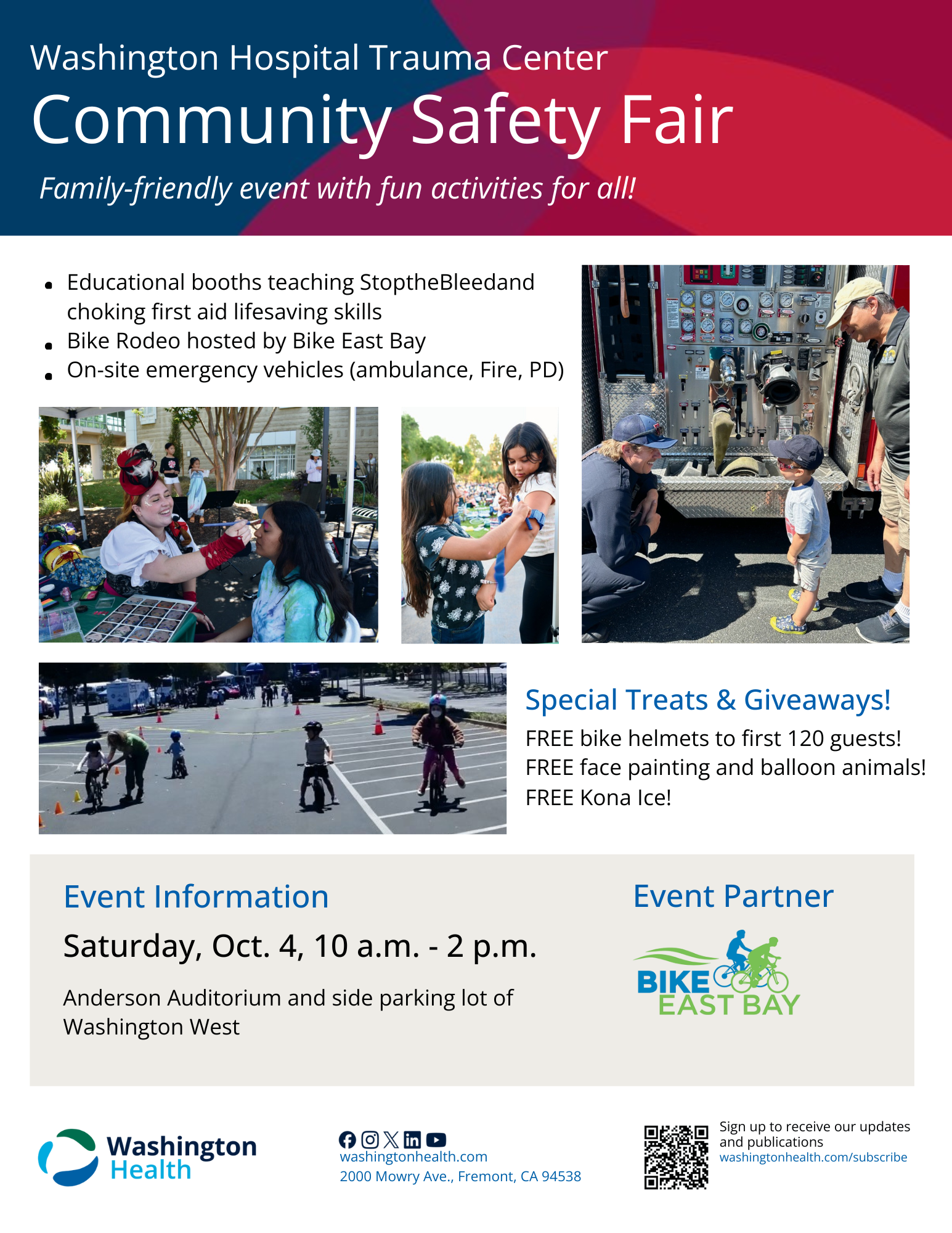 Community Safety Fair with Washington Hospital